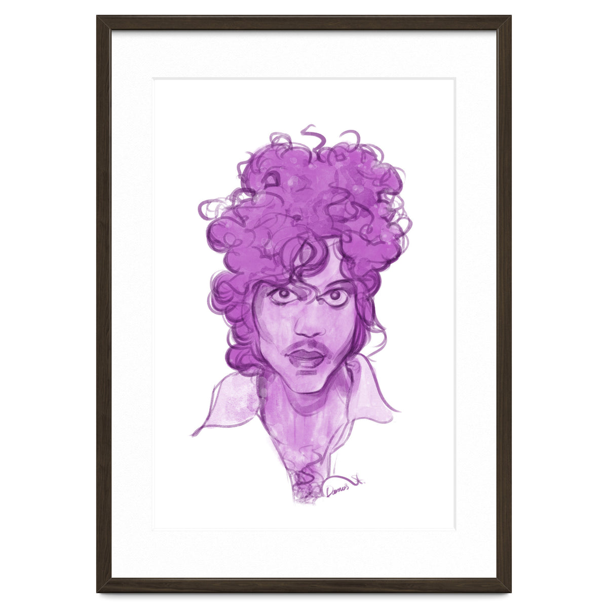 Prince Watercolor illustration