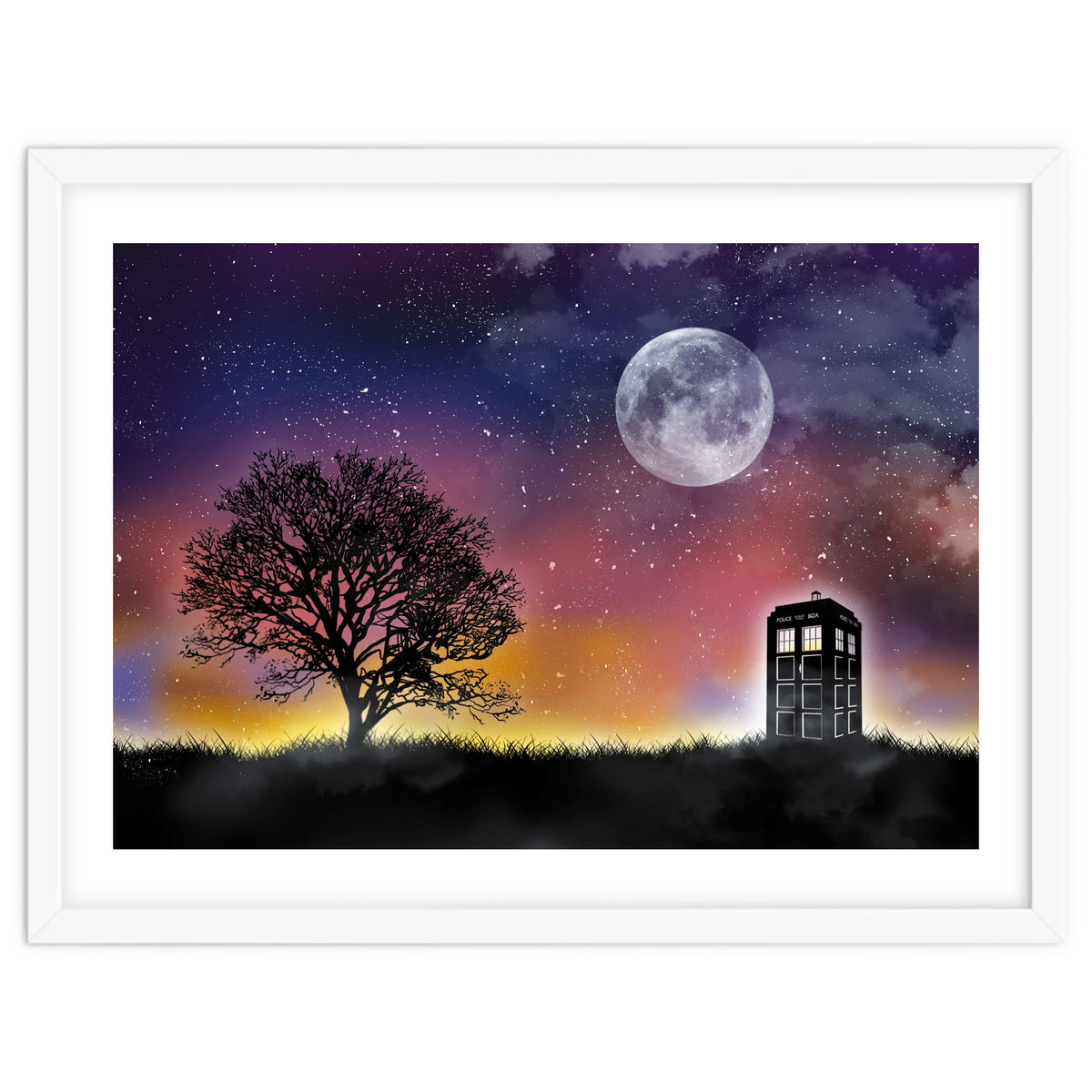 Dr Who landscape movie poster