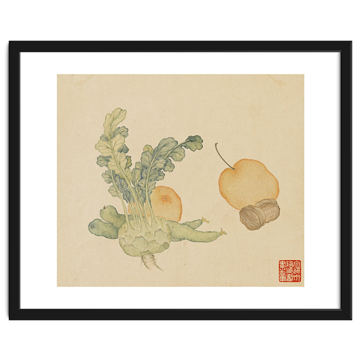 Wang Chengpi ~flowers And Vegetables, Vegetables, Fruits, Epiphyllum, Pears, Peppers