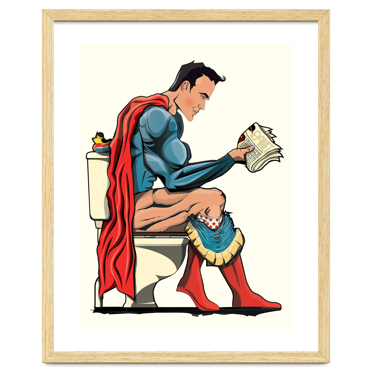 Superman on the Toilet, funny bathroom humour