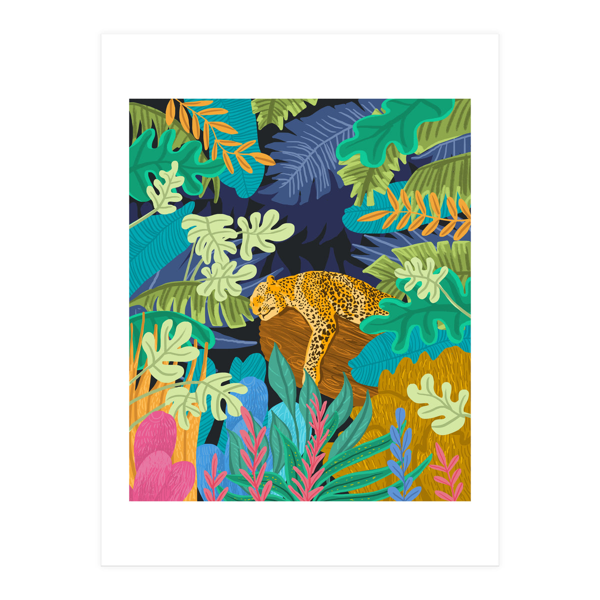 Sleeping Panther (Print Only)