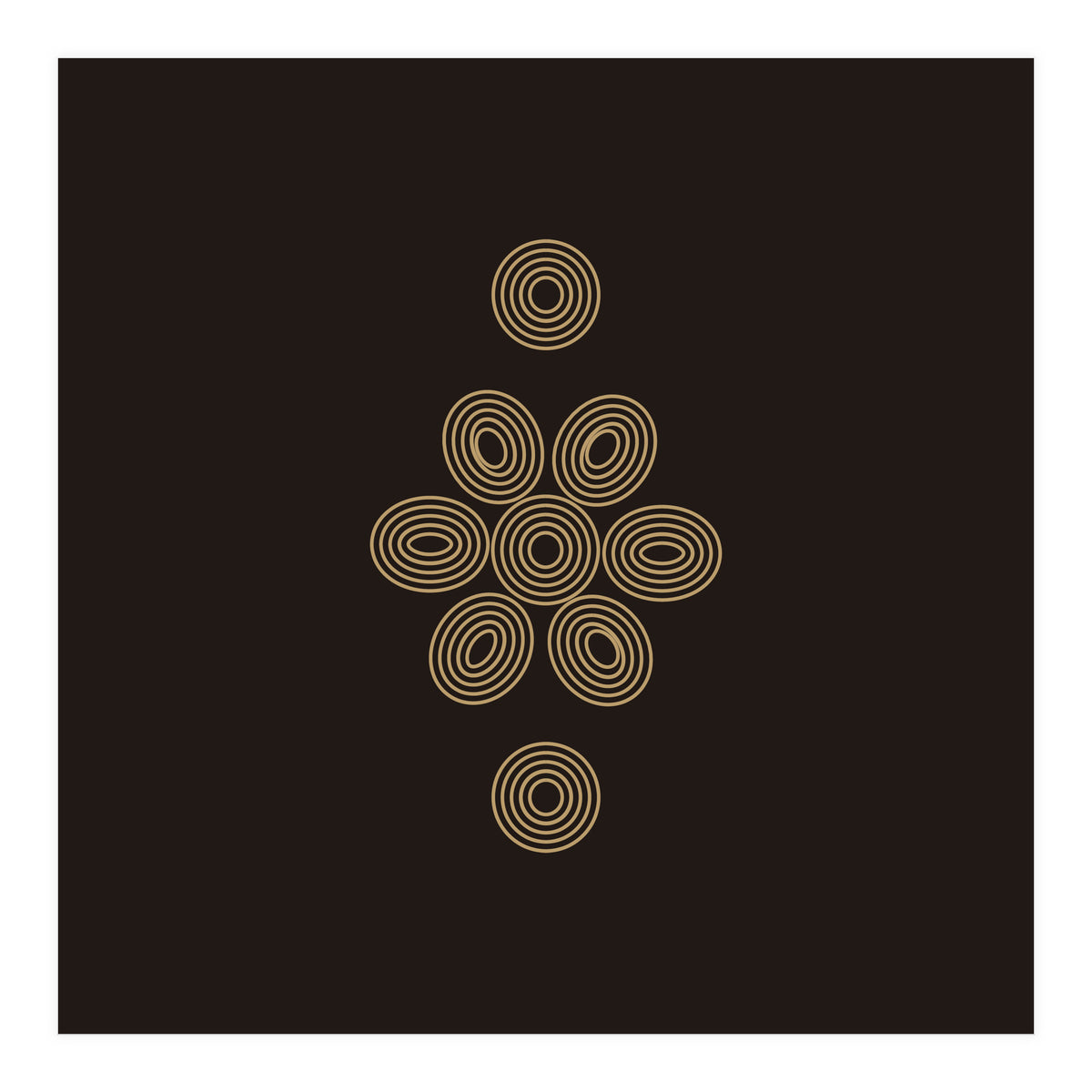 Geometric flower | minimal lines (Print Only)