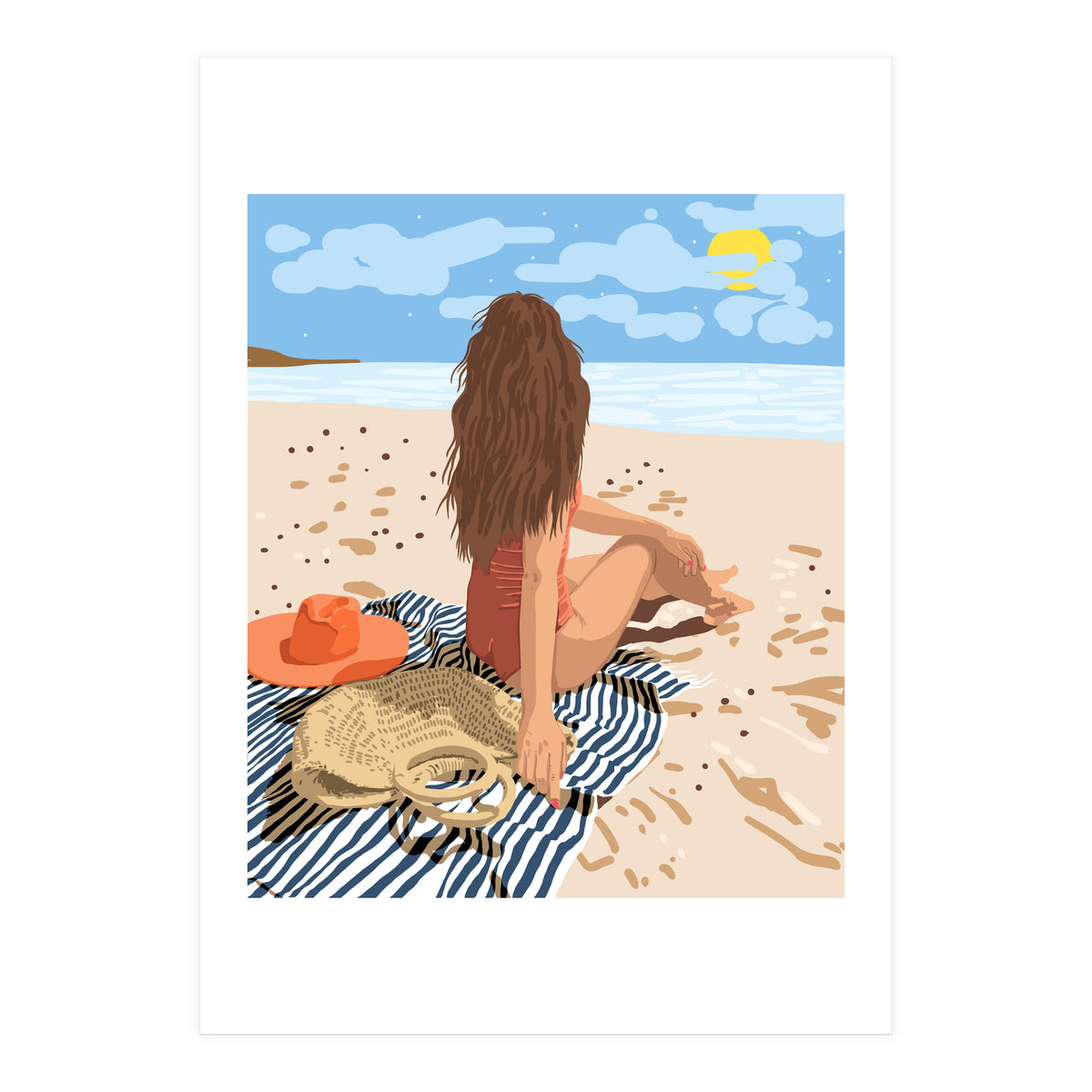 The Art Of Life Is To Live In The Moment (Print Only)