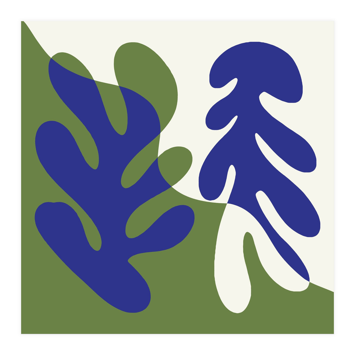 Matisse Inspired Organic Coral Shapes (Print Only)