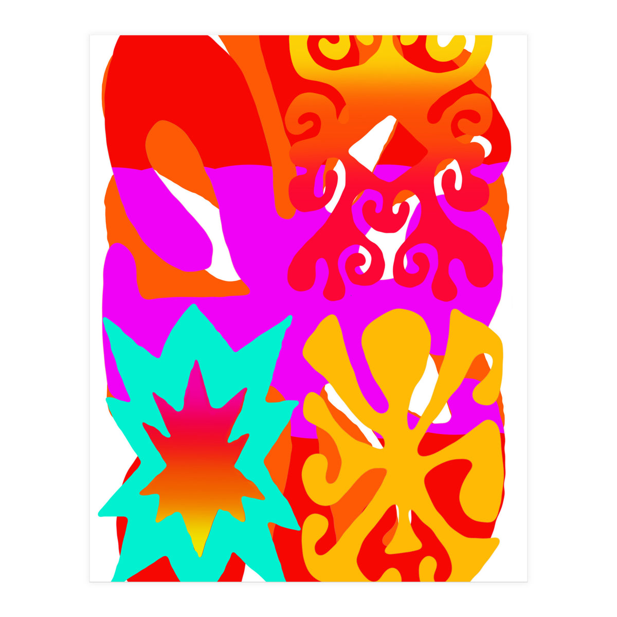 Pop Abstract Asimetrico 9 Copia (Print Only)