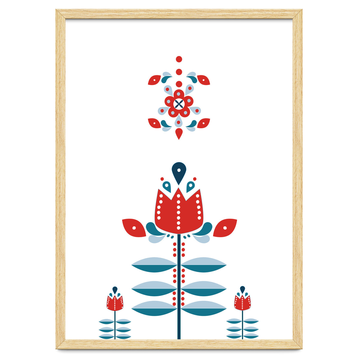 Scandinavian Folk Flowers