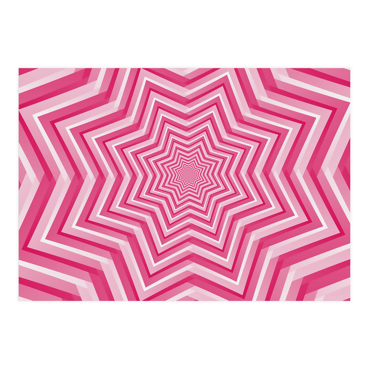 Abstract Pink Geometric Design Art (Print Only)