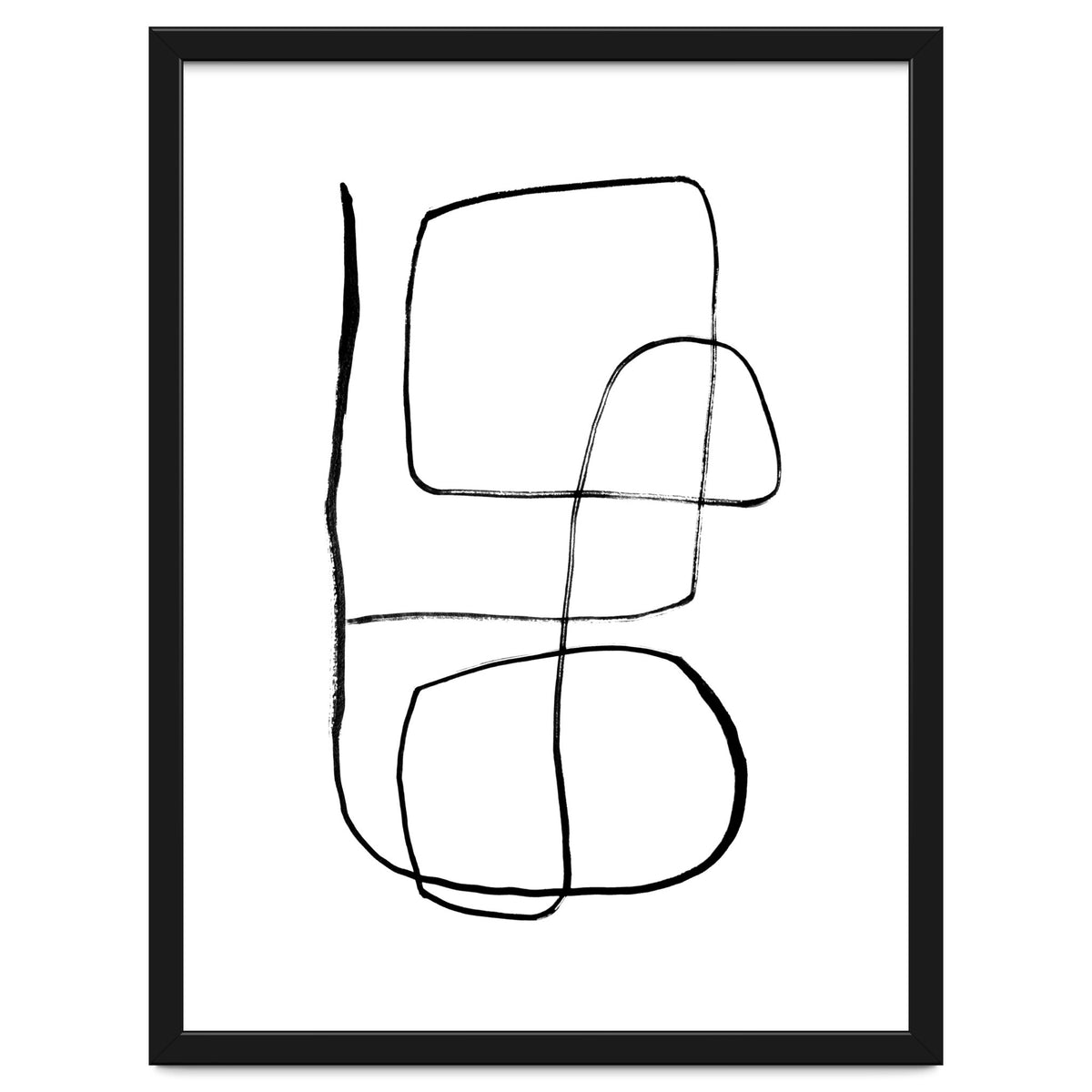 Mid-Century Line Art Print #3