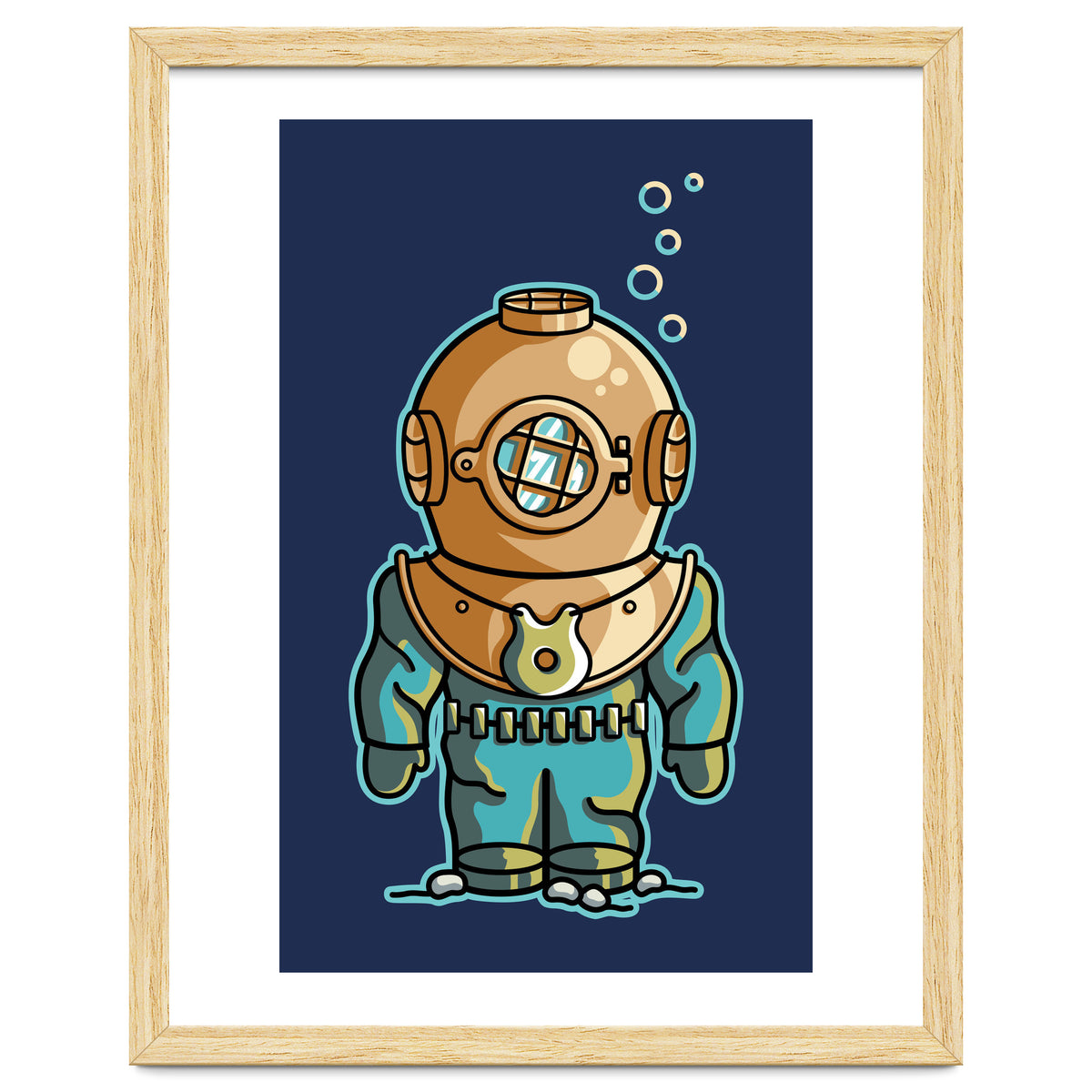 Cute Deep Sea Diver