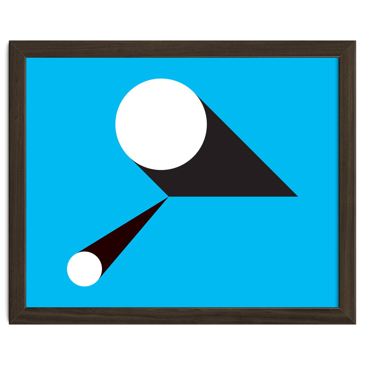 Geometric Shapes No. 46 - blue & black