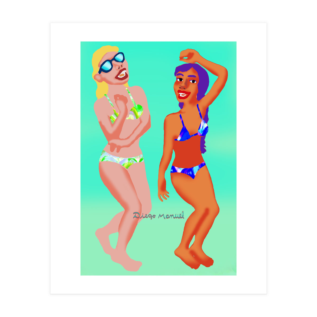 Fiesta En La Playa 1 B (Print Only)