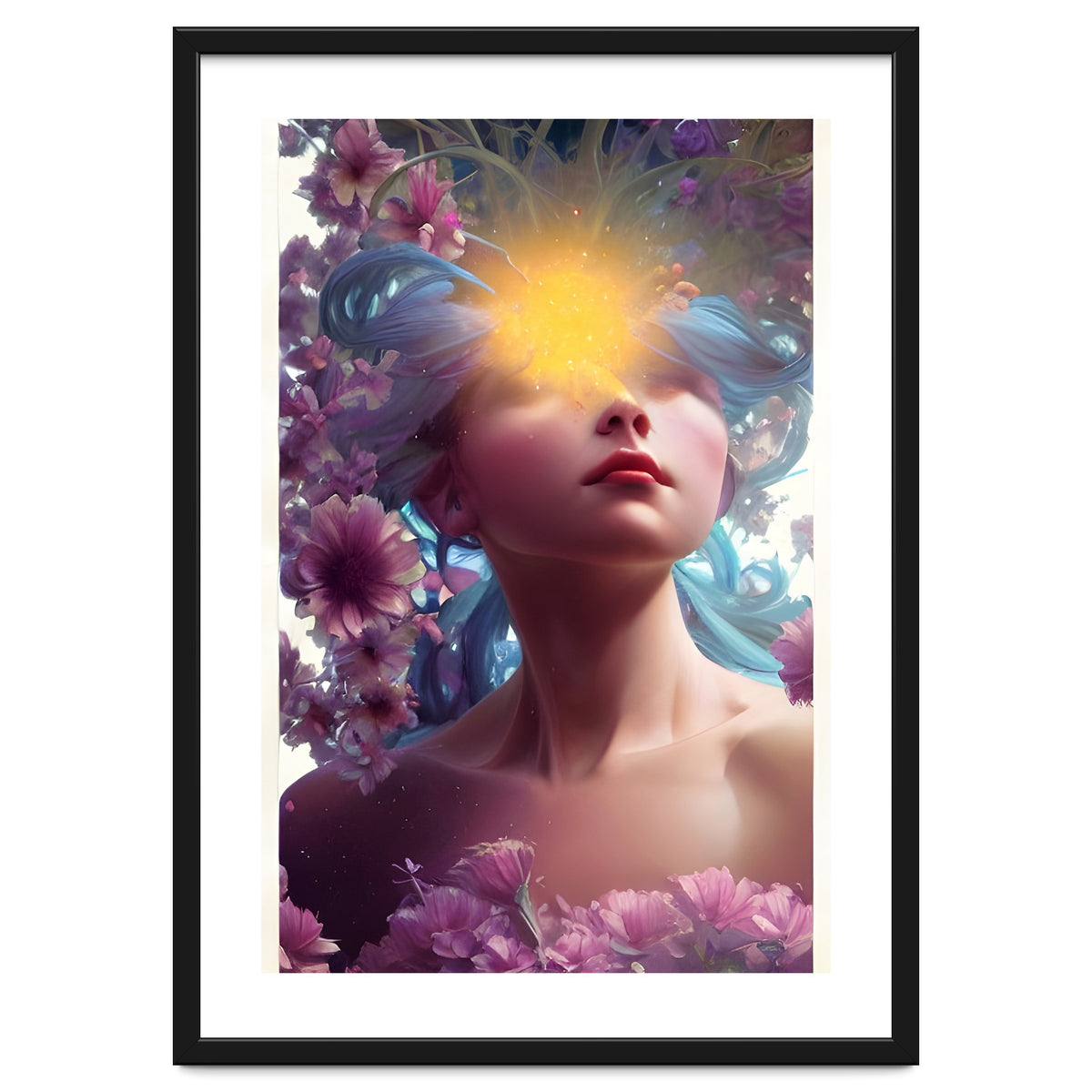 Vicky's Head In The Floral Clouds