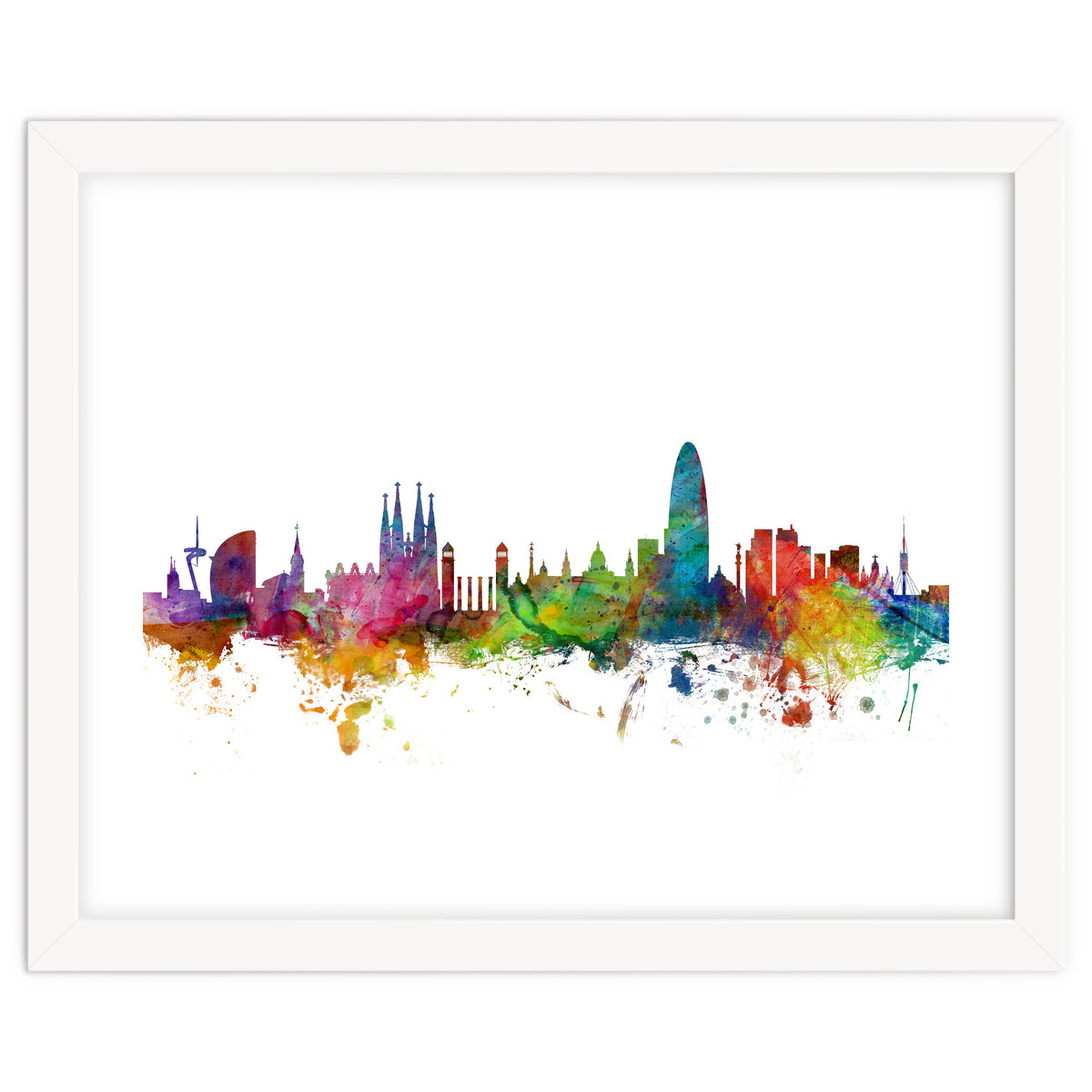 Barcelona Spain Skyline