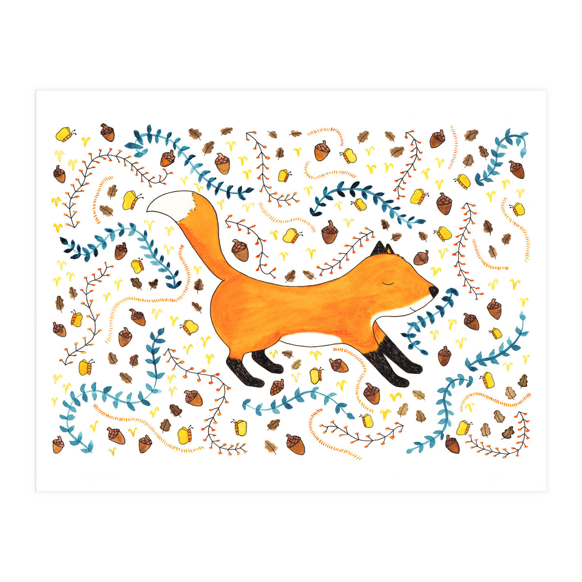 Woodland Fox (Print Only)