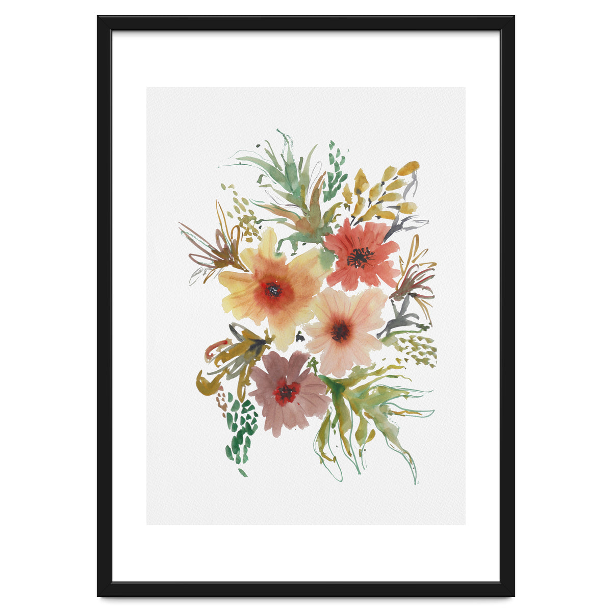 Watercolor blooms