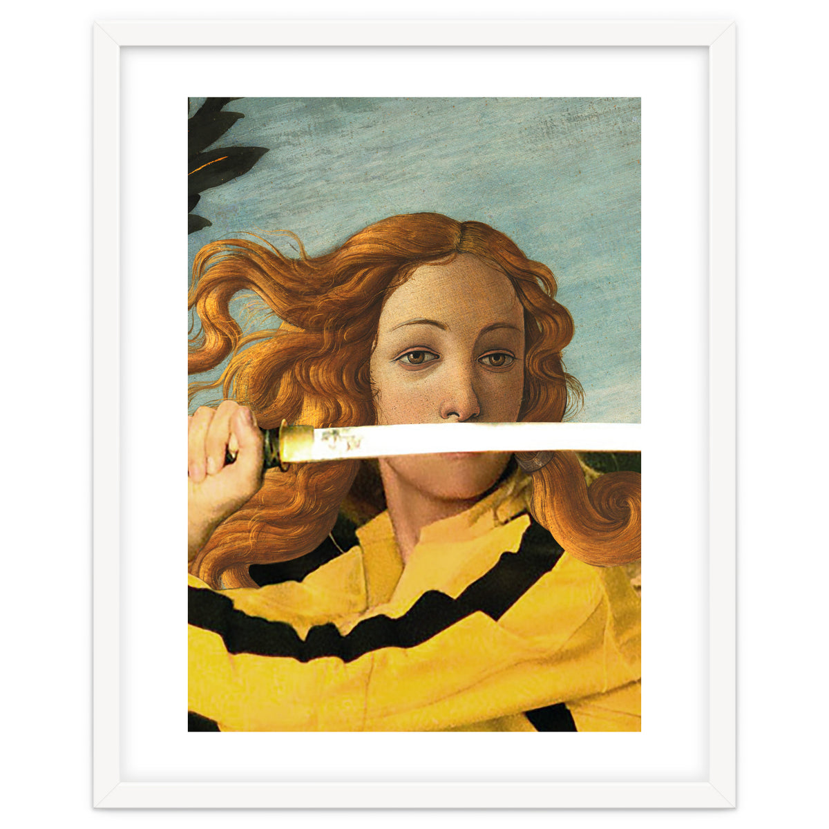 Venus of Sandro Botticelli and Beatrix Kiddo from Kill Bill