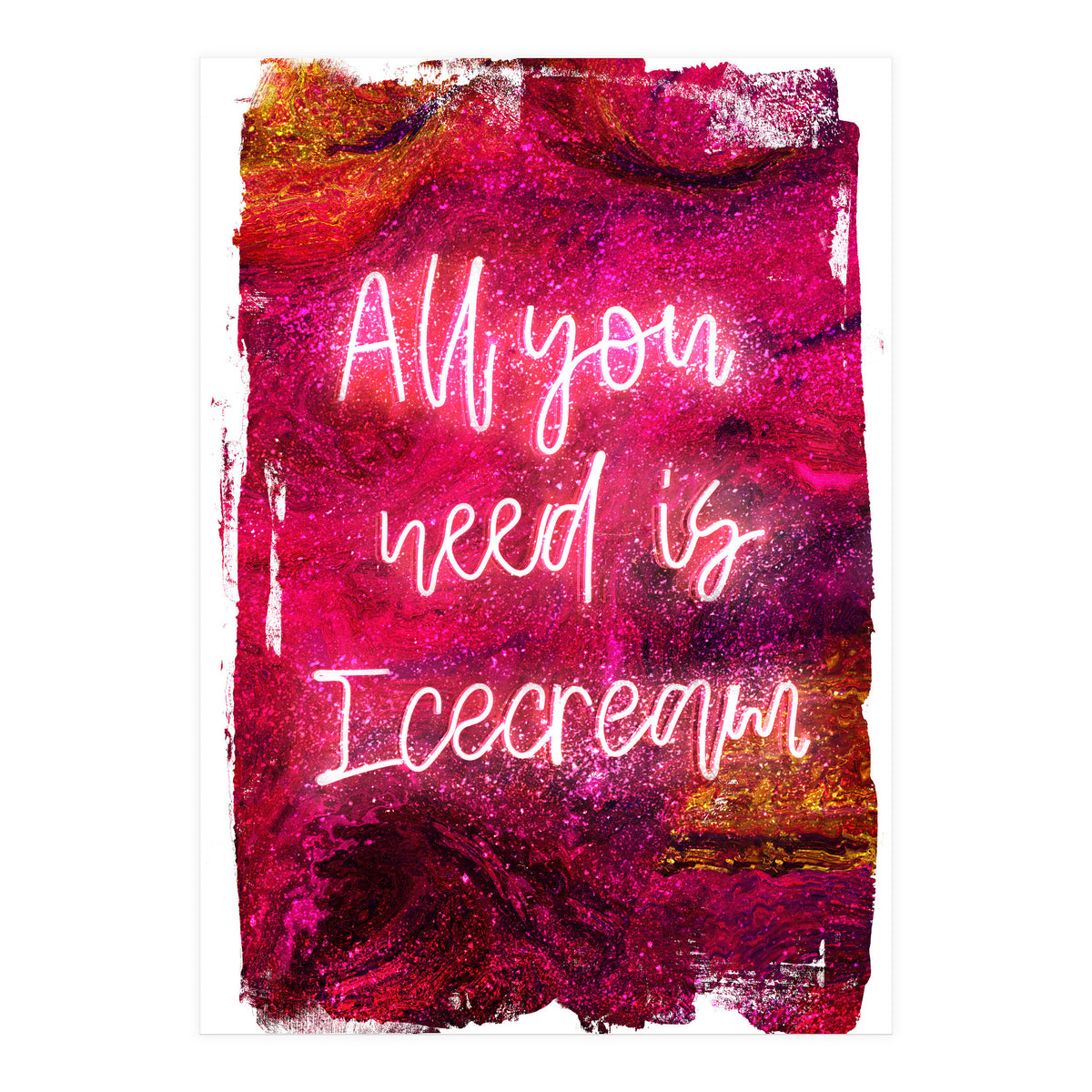 Neon Collection - Icecream (Print Only)