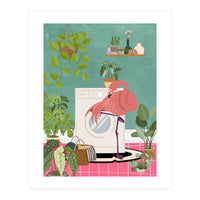 Flamingo in My Laundry Room (Print Only)