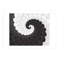 Mono Chrome Spiral Pattern  (Print Only)