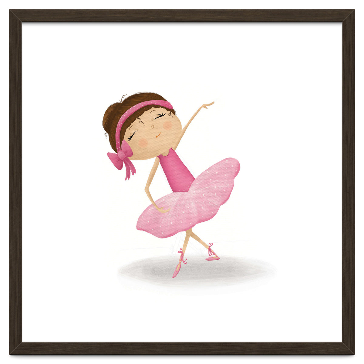 Adorable Plie Ballerina Nursery Print
