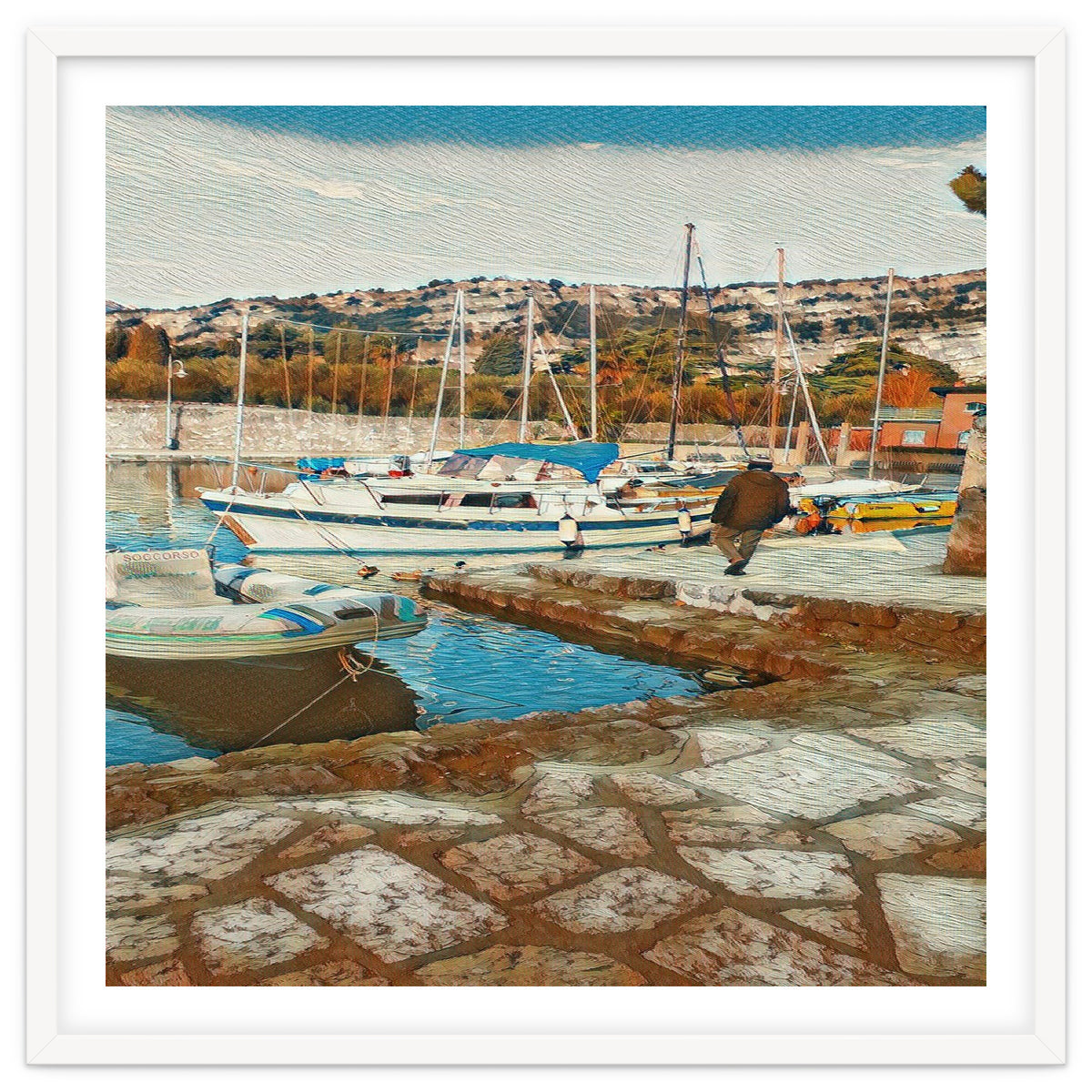 Alone on Gardasee, Italy.