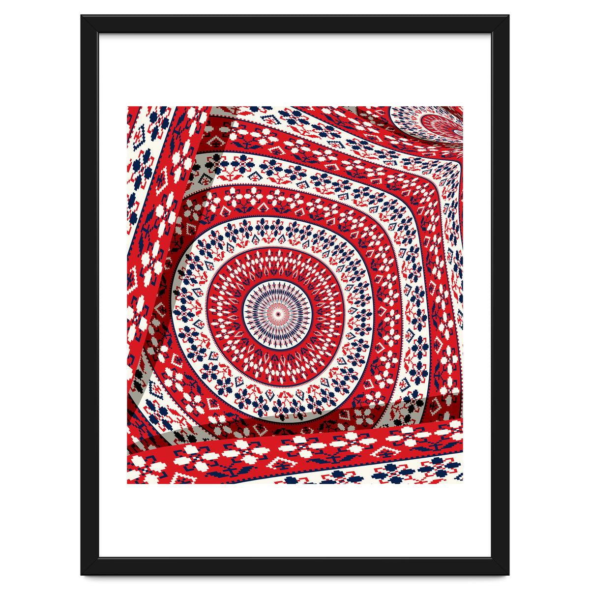 Romanian embroidery background 6