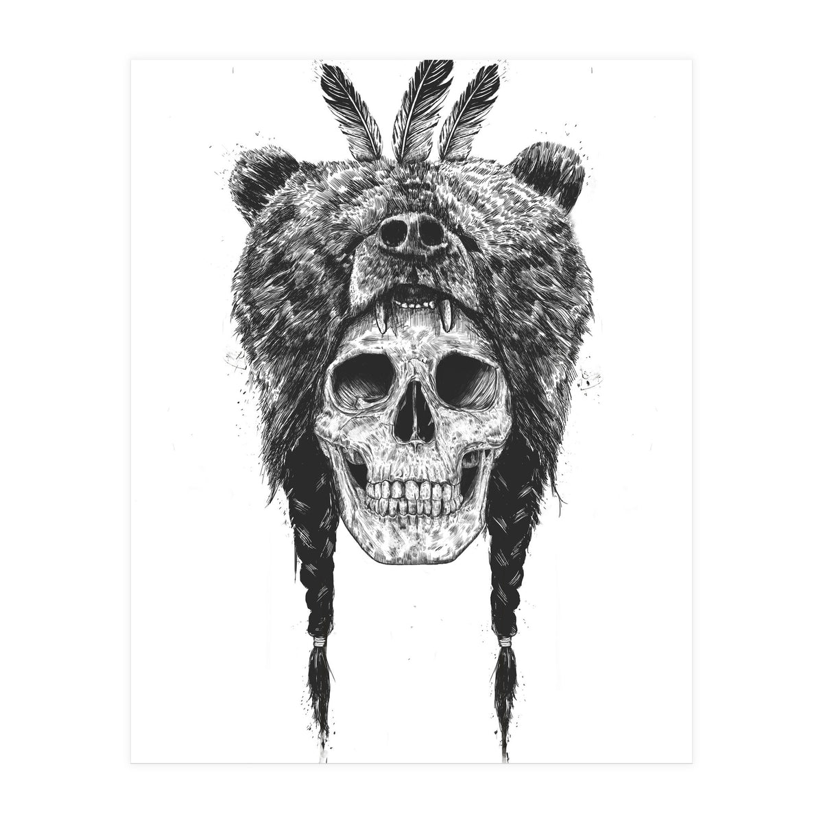 Dead Shaman Bw (Print Only)