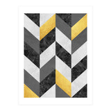 Chevron gold and marble (Print Only) thumbnail