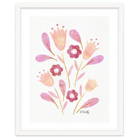 Watercolour Tulips | Pink