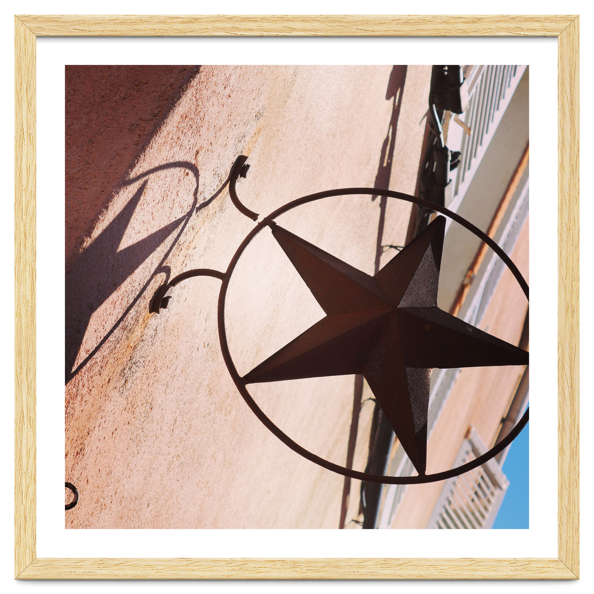 Rusty metal star