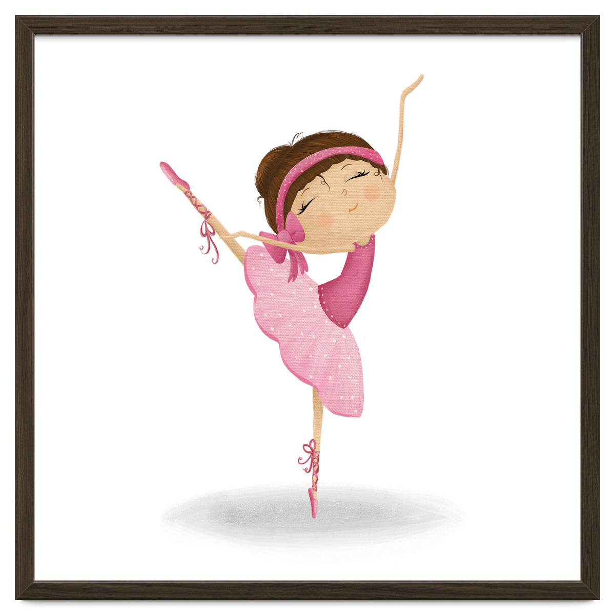 Adorable Ballerina Nursery Print