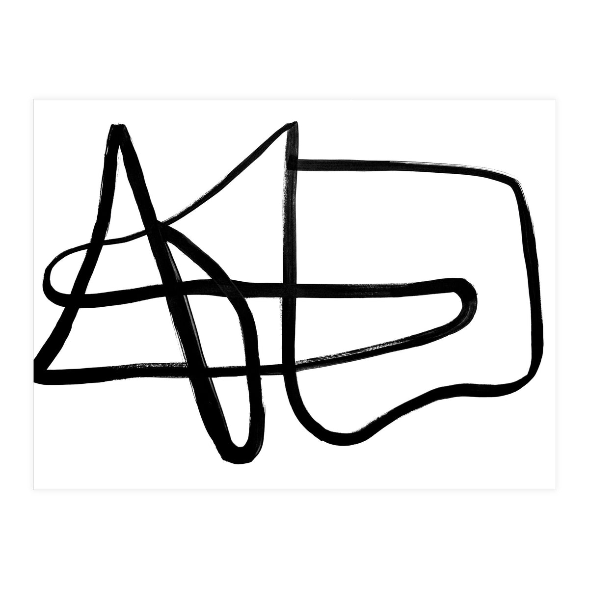 Black and White Line Art #1 (Print Only)