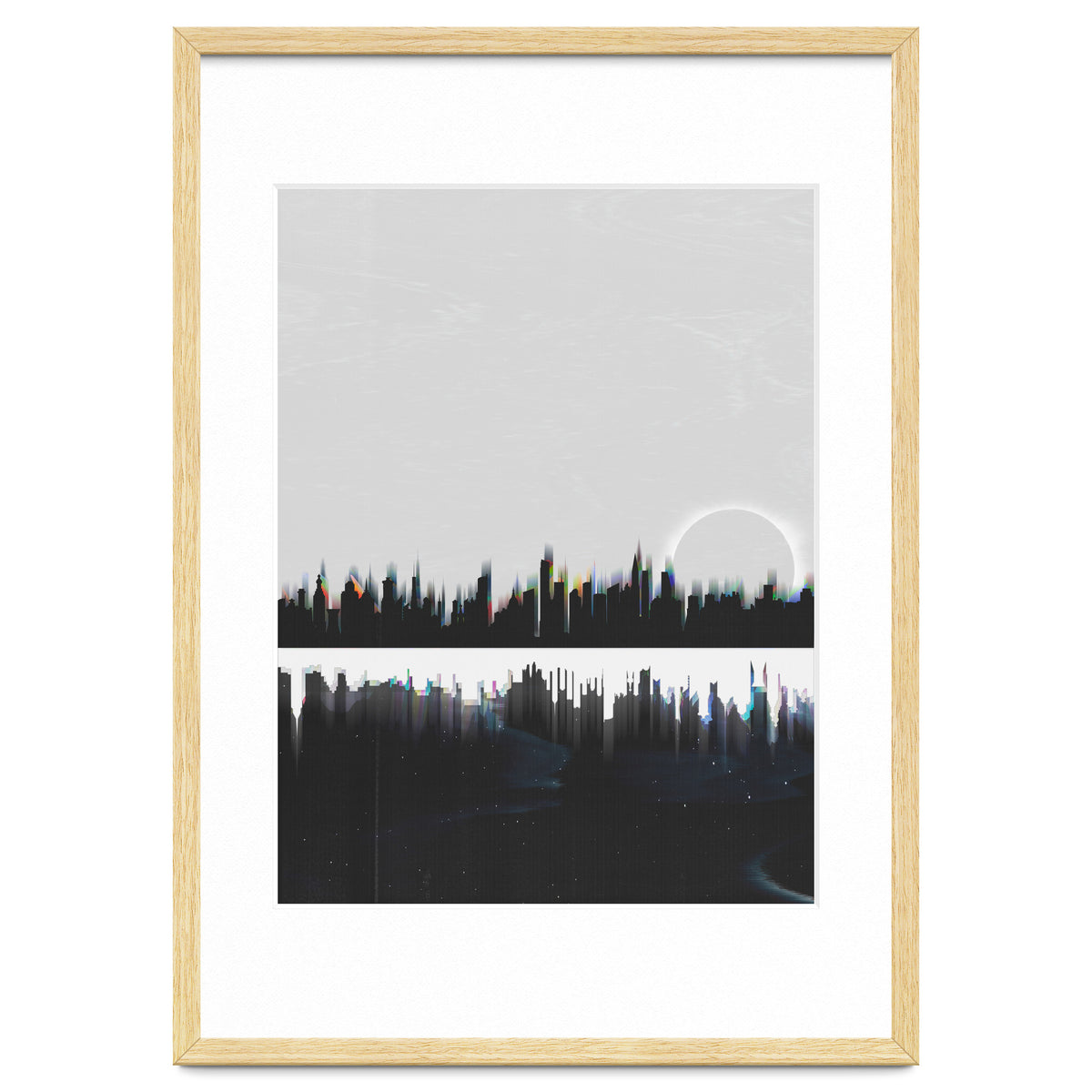 Black and white city