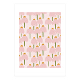 Pastel Pink Flower Pattern  (Print Only) thumbnail