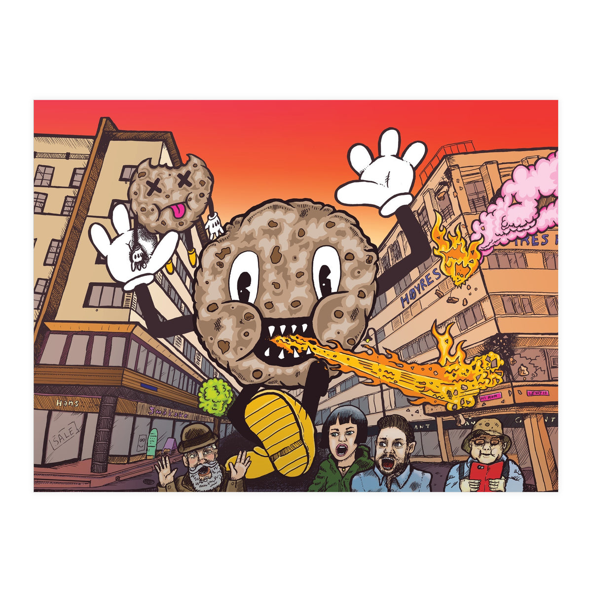 Cookie Monster 12.3% ABV Bourbon Barrel Aged Coconut Chocolate Chip Stout - Amundsen Brewery (Print Only)