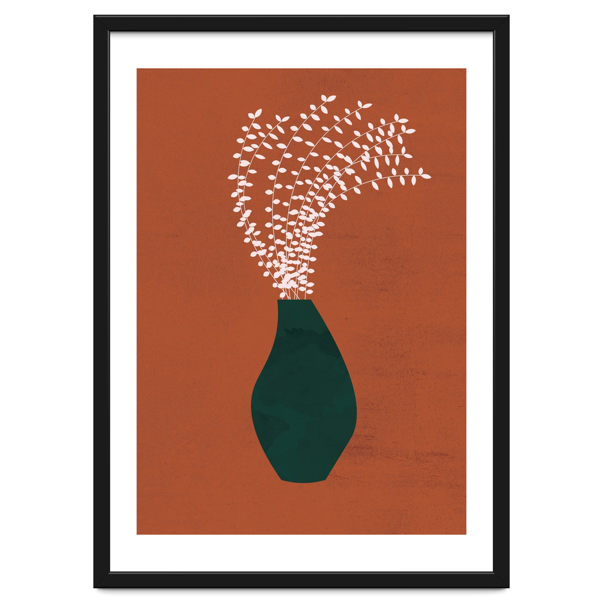 Terracotta Earth Tones Wall Decor Pottery Plant III