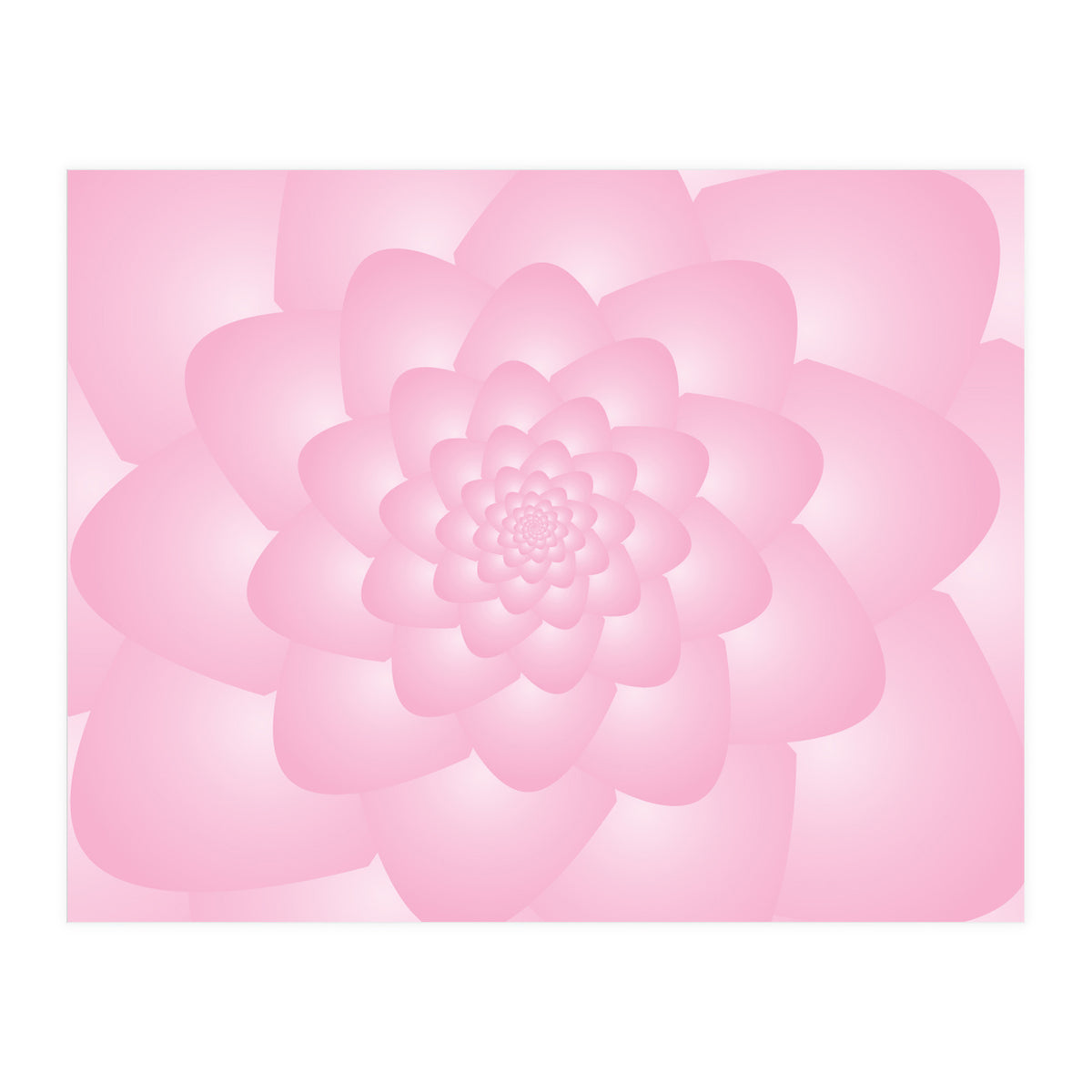 Pastel Colors Flower Pattern Set Red (Print Only)