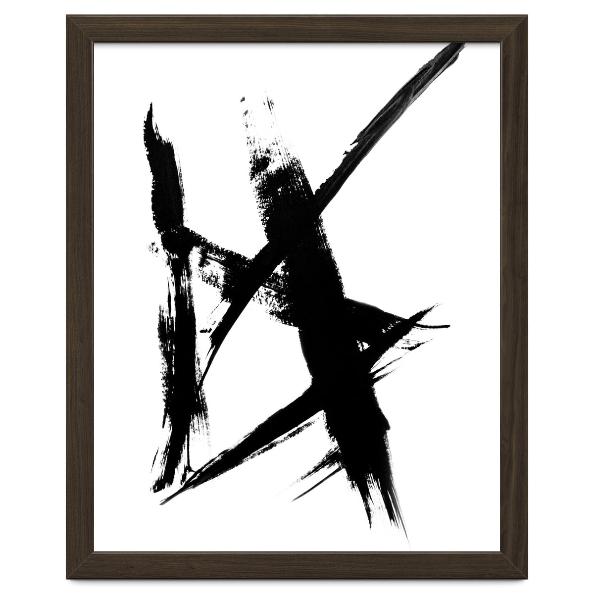 Abstract Brushstroke Print