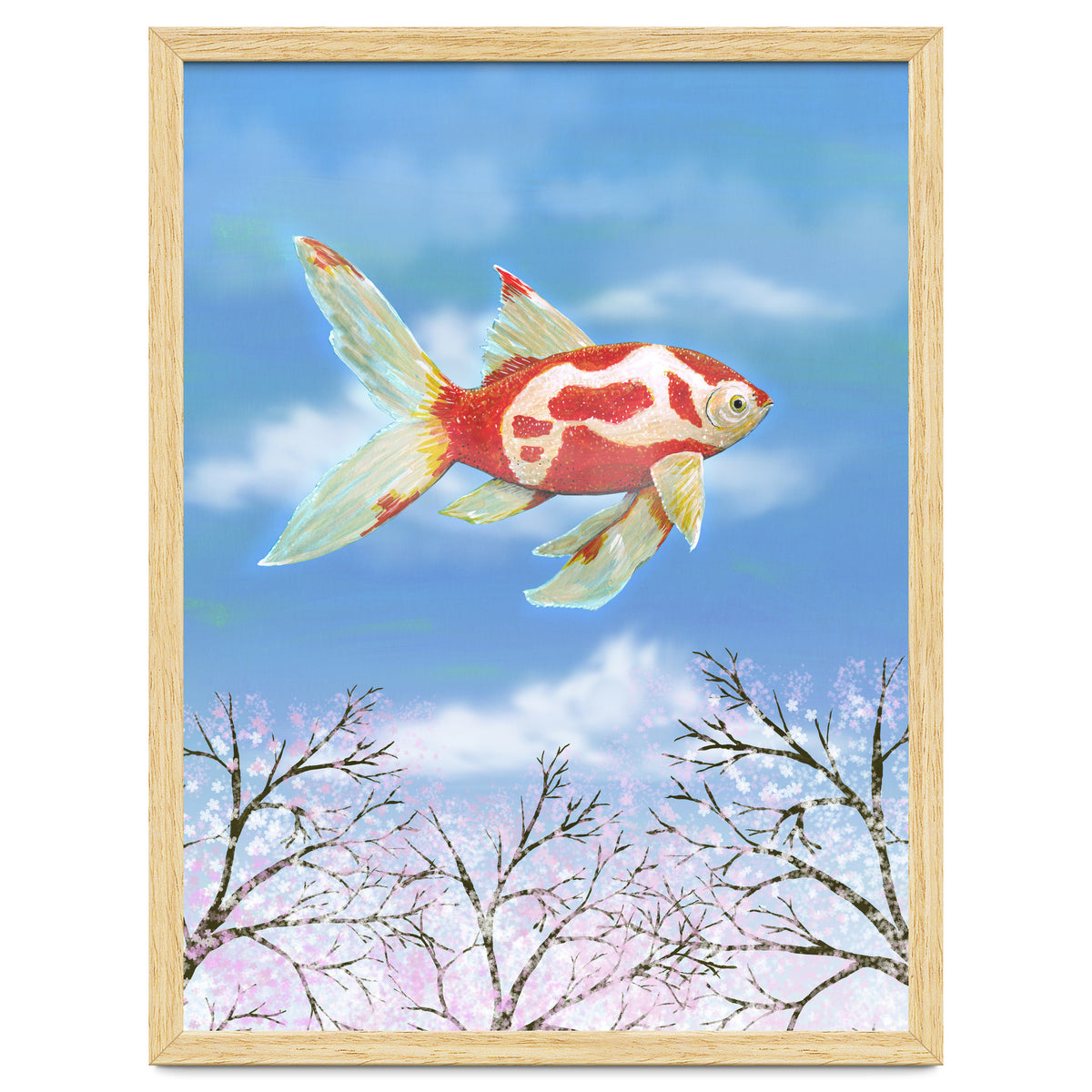 Flying goldfish