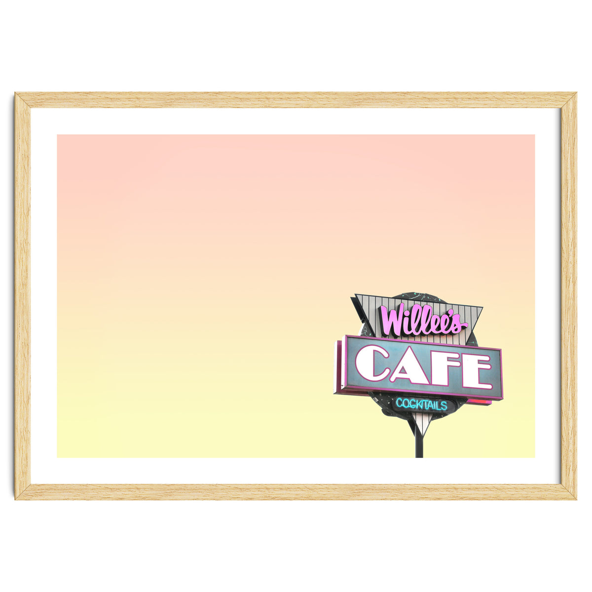 Willees Cafe and Cocktails Neon Sign