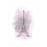Watercolor Art Eiffel Tower | pink (Print Only) thumbnail