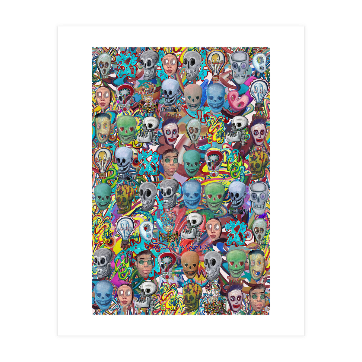 Calaveras Y Graffitis 3 (Print Only)