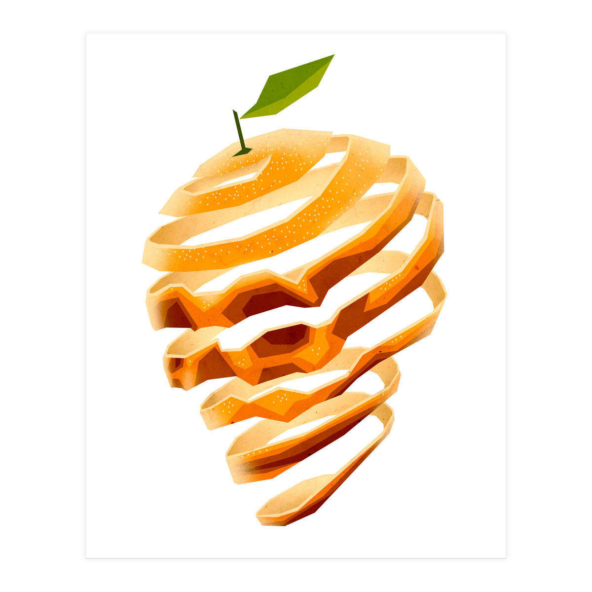 Orange Skull (Print Only)