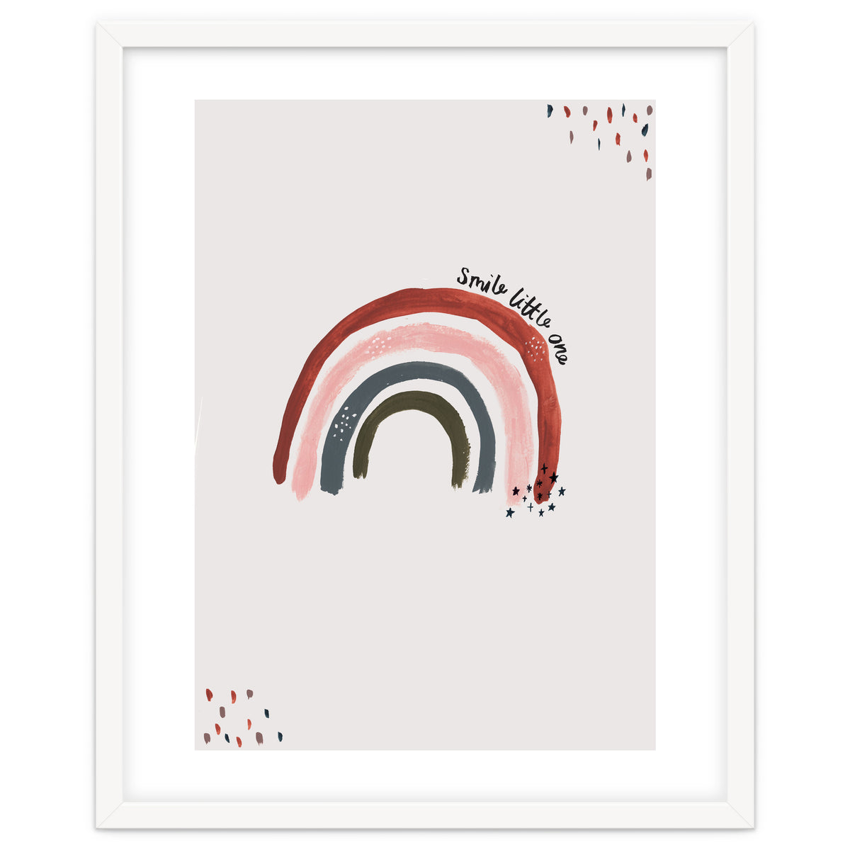 Smile Little One Rainbow Portrait