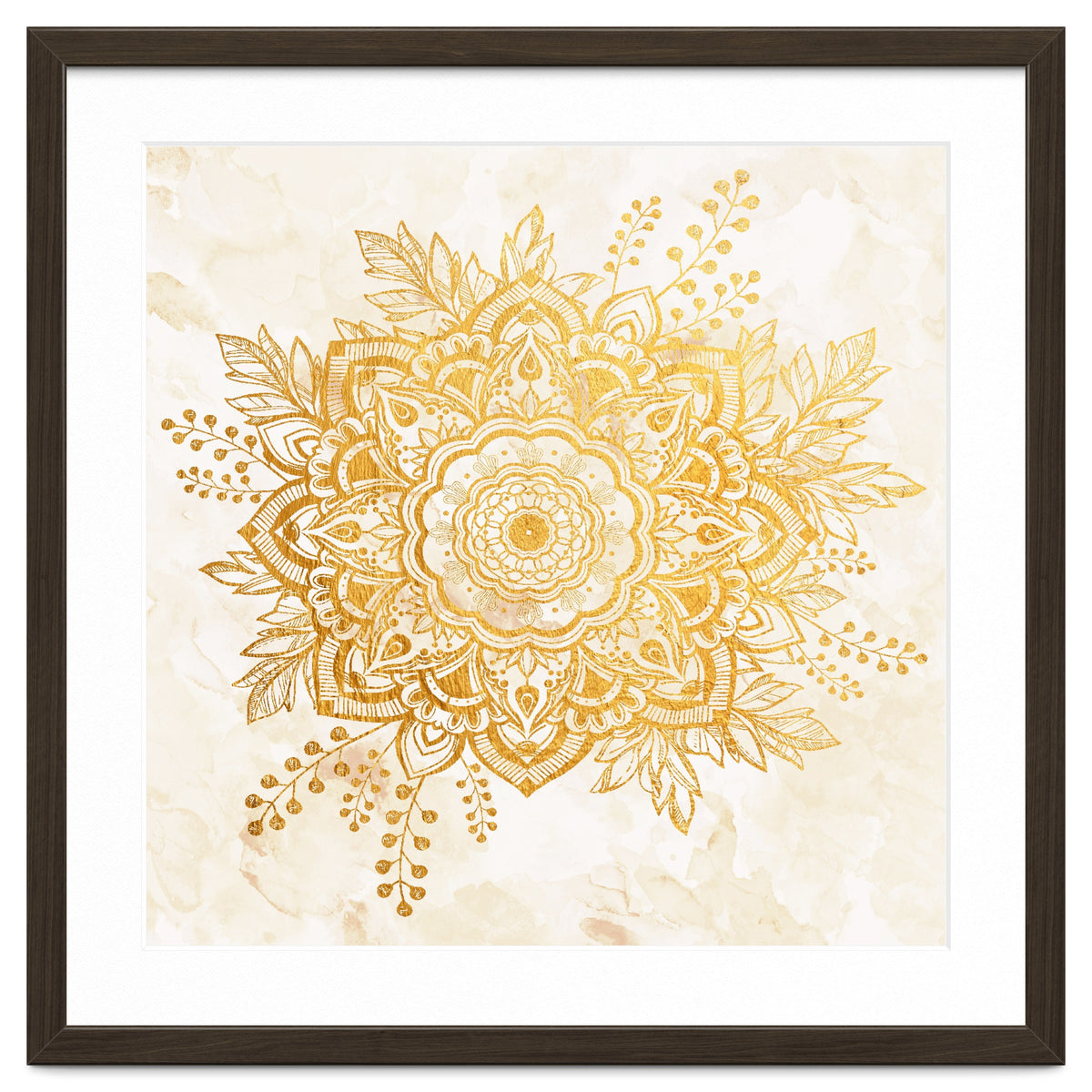 Queen Starring of Mandala-Gold Sunflower II