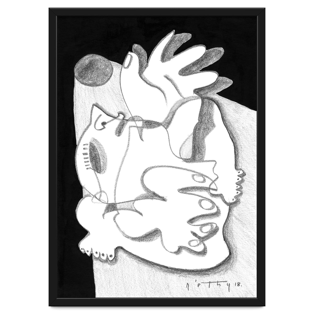 Dying in the Spotlight - b&w