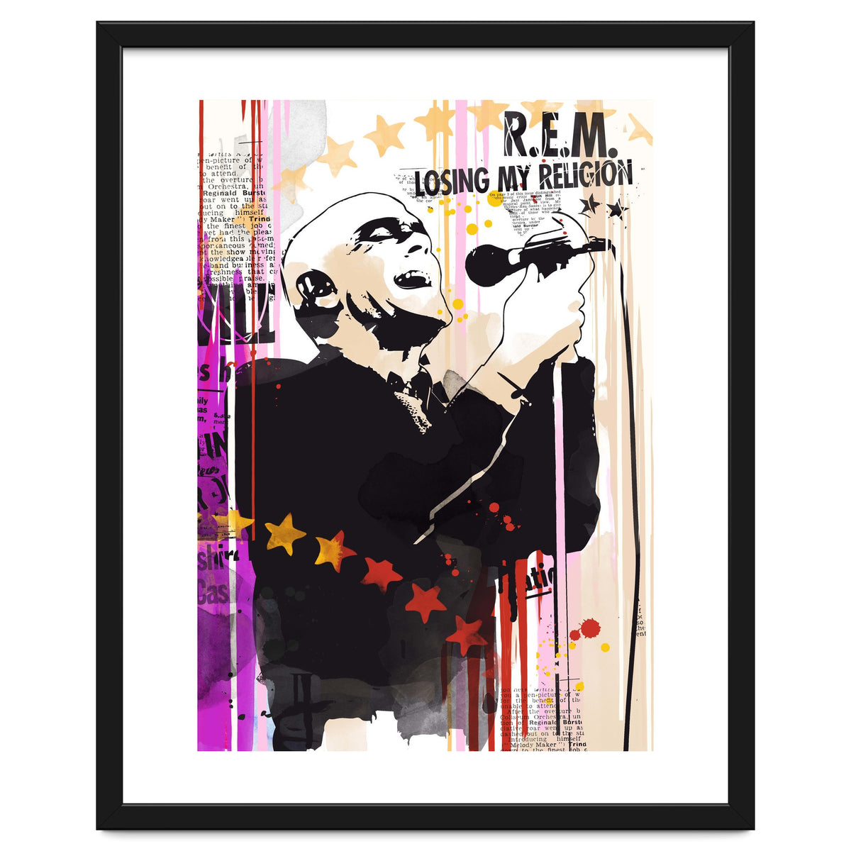 Michael Stipe pop art poster