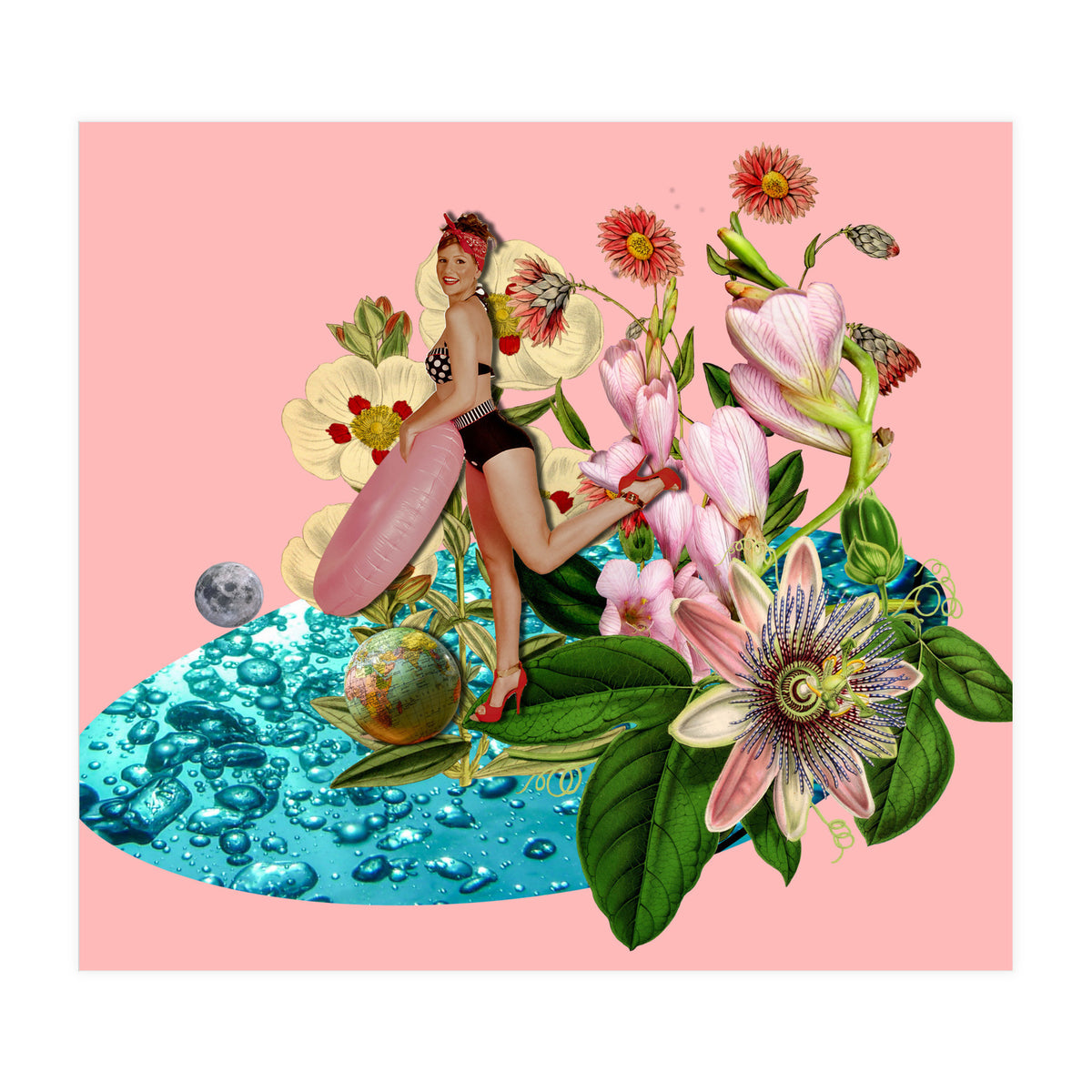 Girl at the Pool (Print Only)