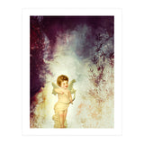 VINTAGE AMOR IN PURPLE ABSTRACT FOREST (Print Only) thumbnail