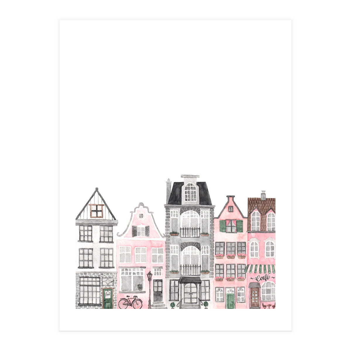 Amsterdam Houses (Print Only)